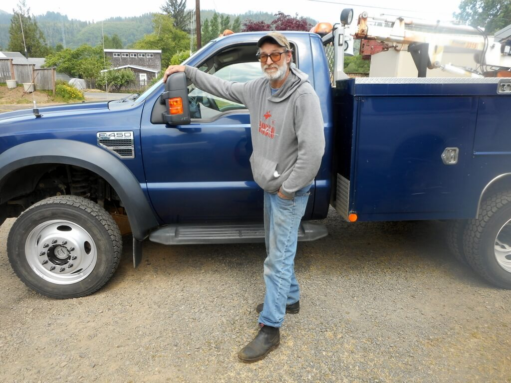 Lyle with our mobile repair unit