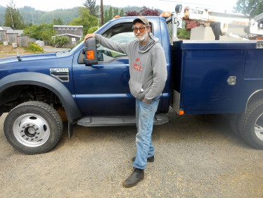 Lyle with our mobile repair unit
